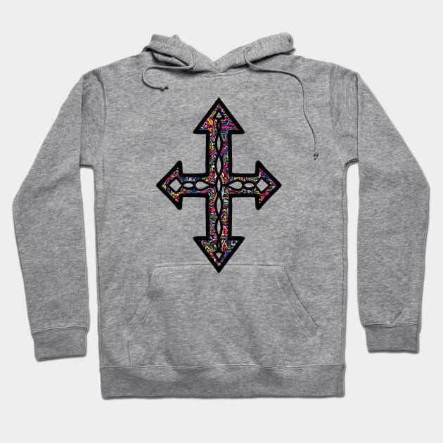 ABSTRACT Cross Hoodie by SartorisArt1